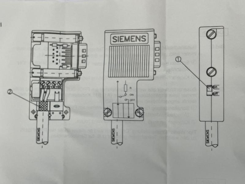 Busanschlußstecker, Busconnector, Profibus DP Siemens Simatic
