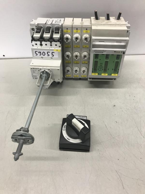 Leistungsschalter auf 3 Phasen Stromschiene + Sicherungselemente, Lastschutzschalter, Leitungsschutz, Lastschutz, Hauptschalter Leistungsschalter auf 3 Phasen Stromschiene + Sicherungselemente, Lastschutzschalter, Leitungsschutz, Lastschutz, Hauptschalter