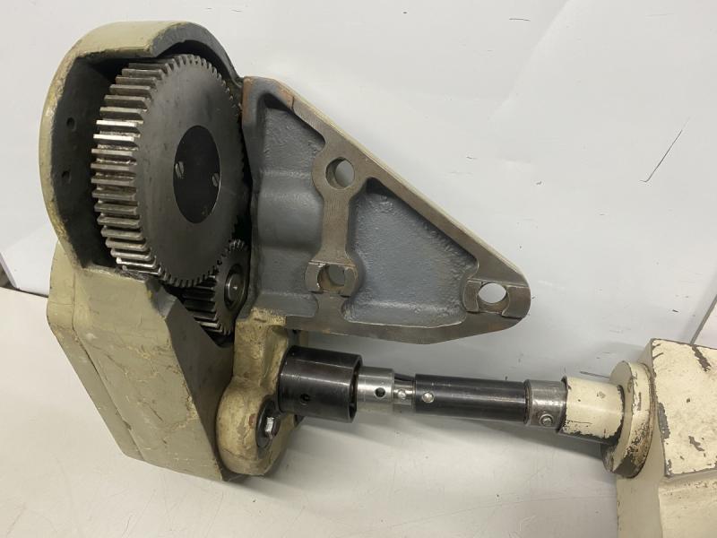 Rundteiltisch, Rundtisch mit mechanischem Antrieb und mit Kurbel und Skala