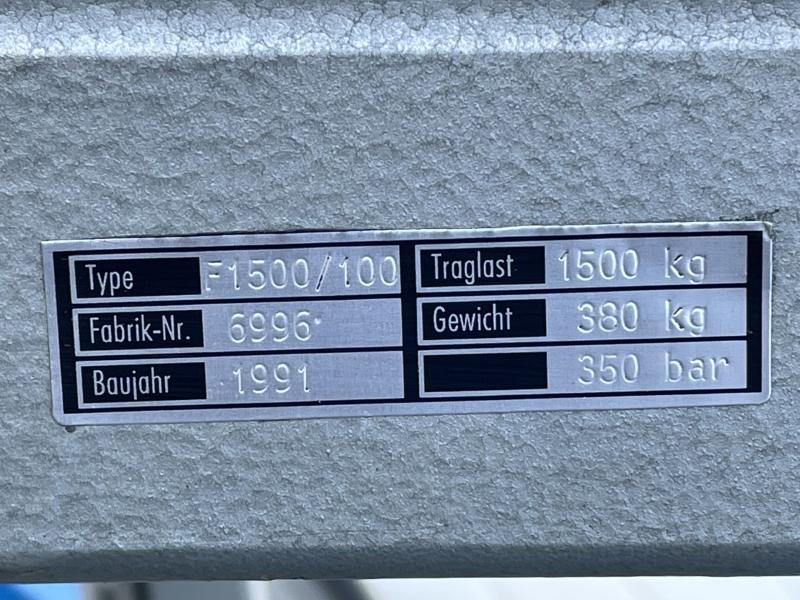 Hydr. Flachform-Scherenhubtisch bis 1000 kg  (ohne Hydraulikaggregat)