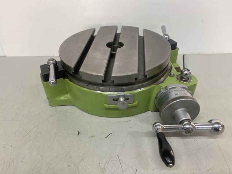 Rundtisch, Rundteiltisch mit Kurbel und Skala zum direkten und indirekten Teilen