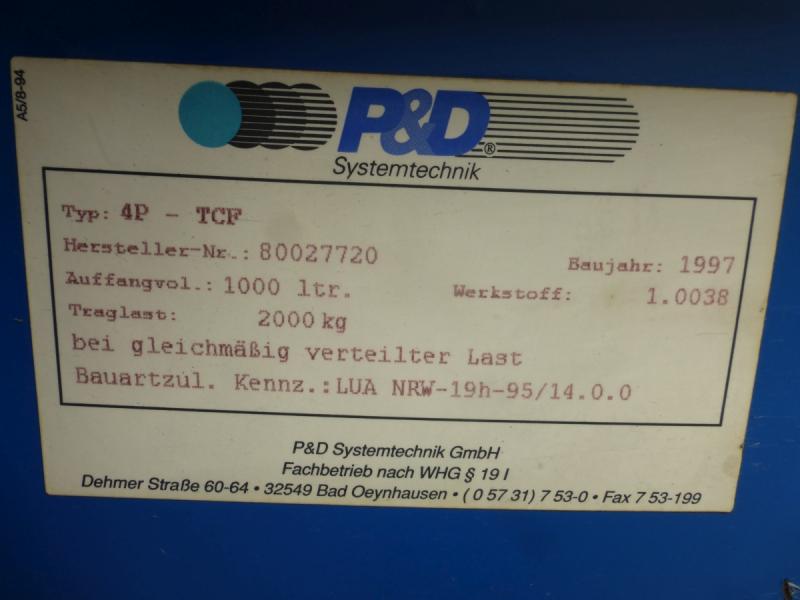 Auffangwanne, Lagerpalette für Gefahrstoffe, Waschtisch mit Gitterrost