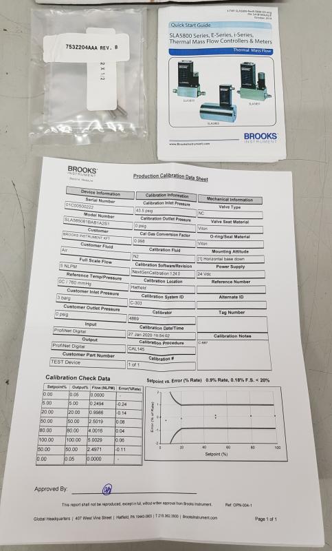 SLA5800 Biotech MFC Digital gesteuerter Massendurchflussregler für Gas, MassFlowController - Neu / unbenutzt