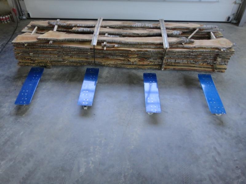 1 Paar = 2 Stück Transportroller mit je 4 Lenkrollen, Plattformwagen, Transportwagen je 1000 kg