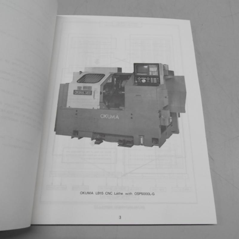 Betriebsanleitung für Drehmaschine OKUMA CNC Lathe LB15 bestehend aus 6 Büchern,  Handbuch