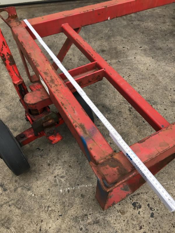 Rollpalette mit Hebelroller, Schwerlastanhänger, Pritschenanhänger Industrieanhänger, Materialanhänger, Transportwagen, Schwerlastwagen