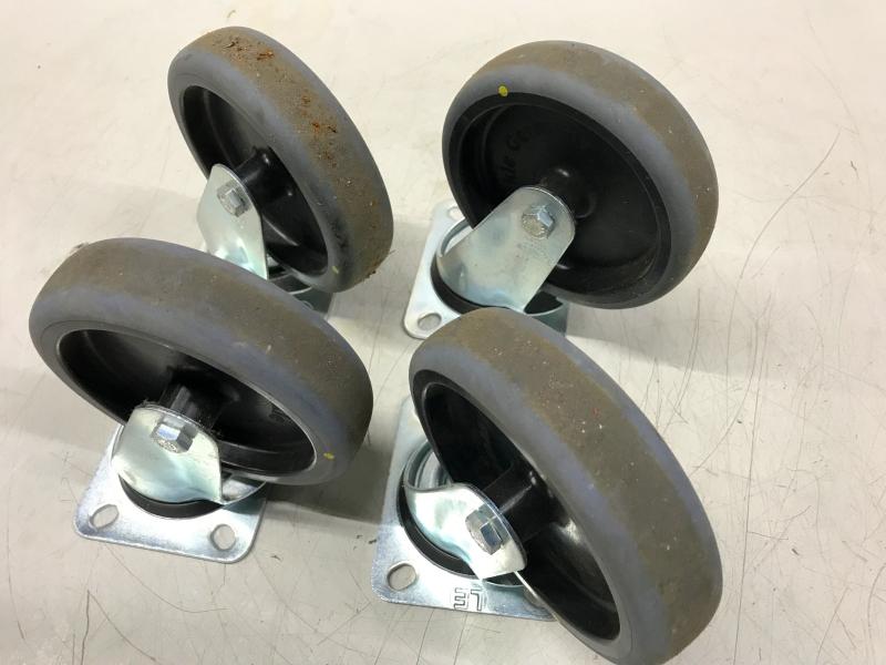 4 Stück Bockrollen, Lenkrollen mit Feststeller, lenkbare Schwerlastrolle für Transportroller 4 Stück Bockrollen, Lenkrollen mit Feststeller, lenkbare Schwerlastrolle für Transportroller