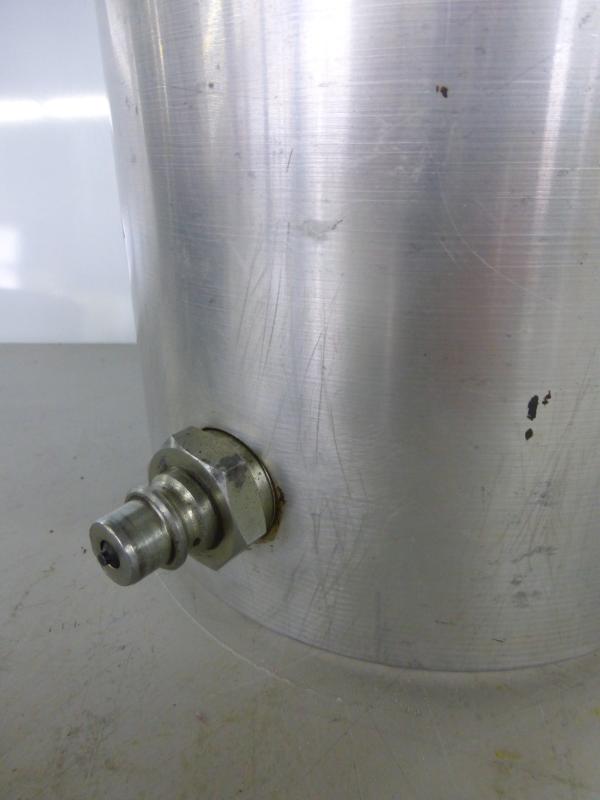 Einfachwirkender Leichtmetallzylinder mit Federrückzug, Hydraulikstempel, Hydraulikzylinder, Lukaszylinder, Maschinenheber