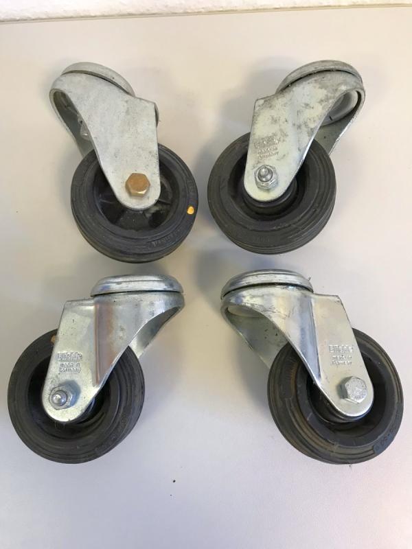 4 Stück Lenkrollen, wie Bockrollen