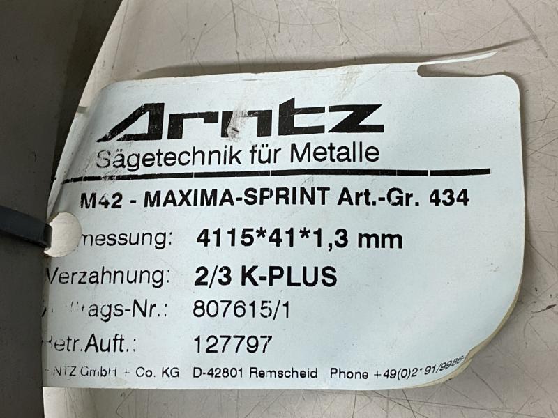 Sägeband, Bandsägeblatt, Bandsäge-Sägeband, Bandsägeband 4115 x 41 x 1,3 mm