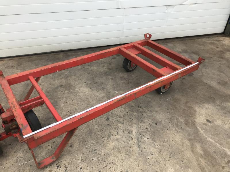 Rollpalette mit Hebelroller, Schwerlastanhänger, Pritschenanhänger Industrieanhänger, Materialanhänger, Transportwagen, Schwerlastwagen