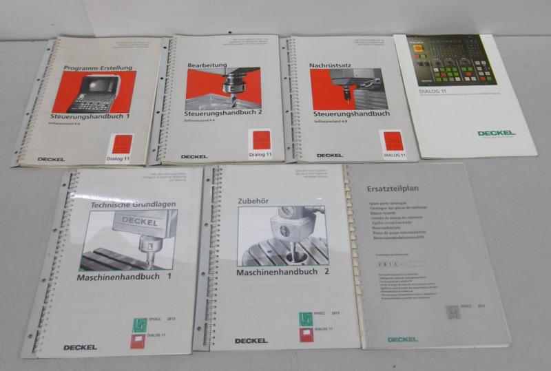 Handbuch- Satz, Betriebsanleitung, Bedienungsanleitung, Diagnoseanleitung,  Maschinenhandbücher, Steuerungshandbücher