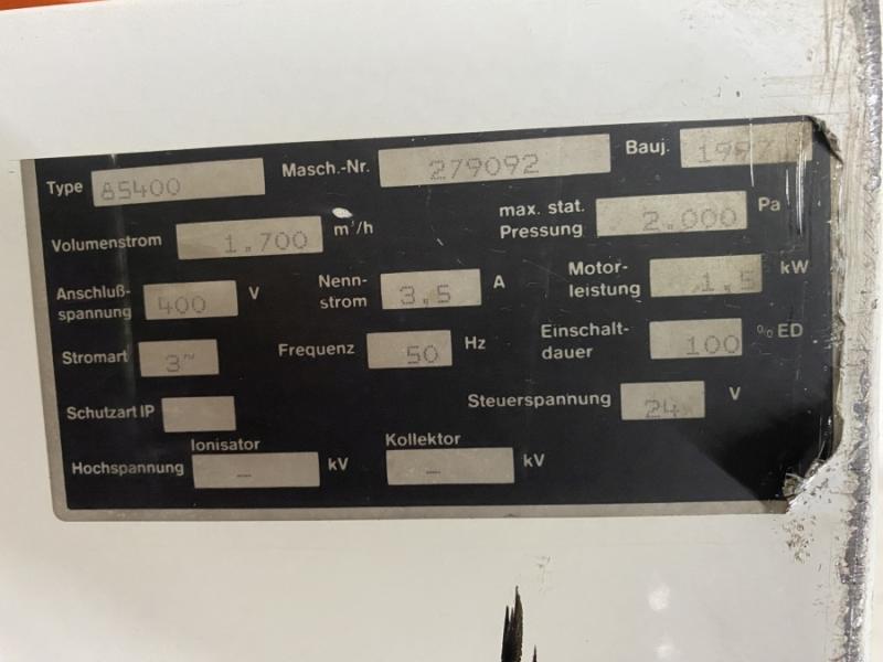 Schweißrauchabsaugung für Wandmontage, Absauggerät