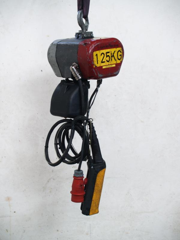 E-Kettenzug, Elektro Hubwerk, Kran 125 kg