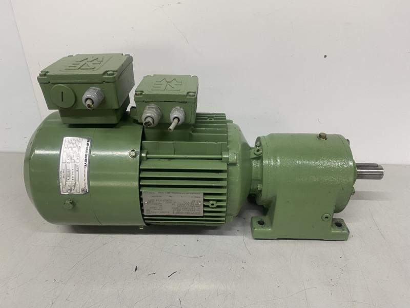 Polumschaltbarer Getriebemotor mit Fremdlüfter