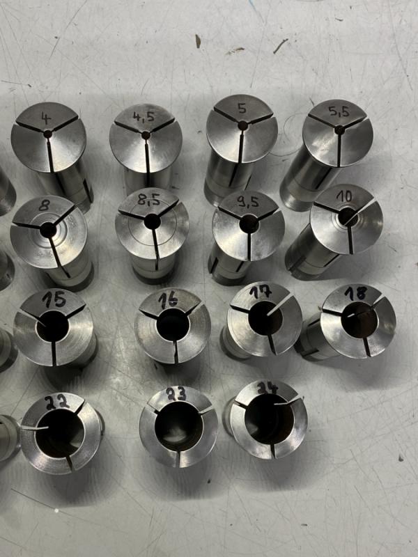 Spannzangensatz mit 31 Stück Zugspannzangen, Zug-Spannzangen mit Zugrohr