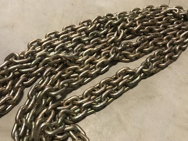 Lastkette für Kran, Anschlagkette, Gliederkette für Kettenzug DEMAG, Galvanisch verzinkte Rundstahlkette