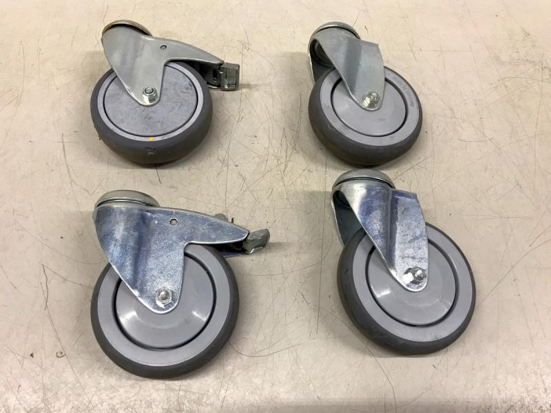 4 Stück Lenkrollen, Stammschwimmer Lenkrolle mit zentrischer Schraub Montage