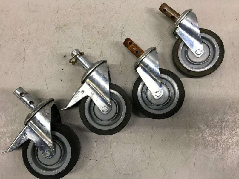 4 Stück Lenkrollen, Stammschwimmer Lenkrolle mit Bolzen Montage