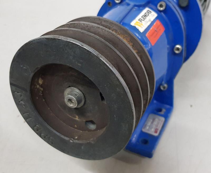 Getriebemotor mit Motorbremse und SITI Getriebe, Käfigläufer 0,37 kW, Drehzahl 55,5 U/min