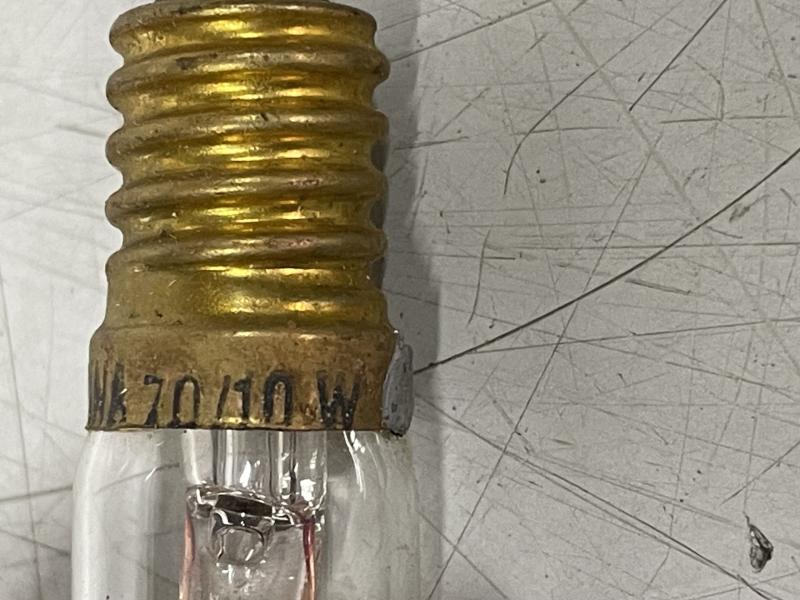 Glühbirne 70 Volt, 10 Watt, Birne, Leuchtmittel, Lampe, Spezialbirne, Speziallampe