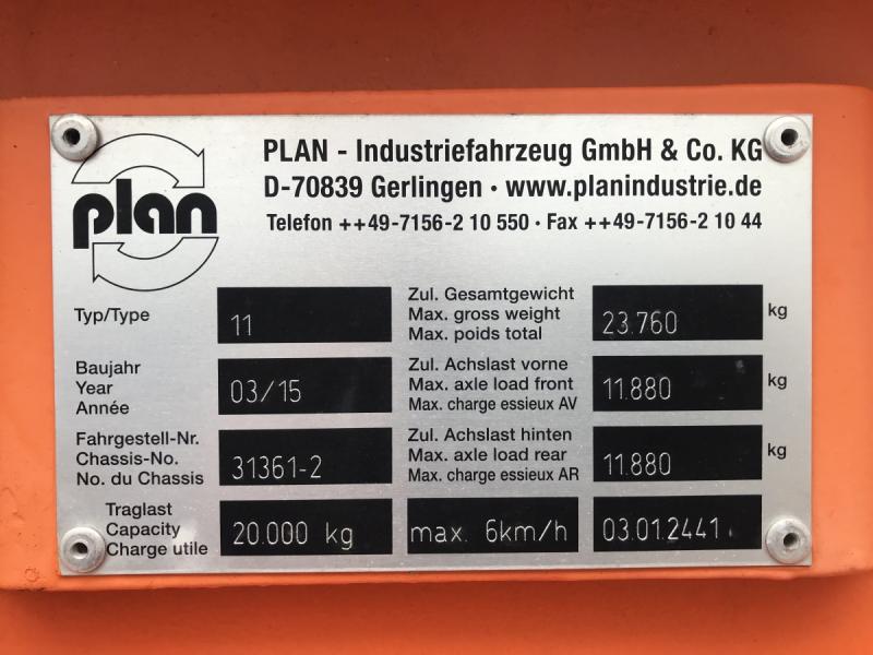 Plattform-Transportwagen, Schwerlastanhänger Industrieanhänger mit 2-Achs Drehschemellenkung