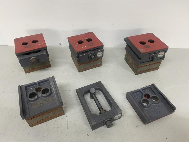 4 Stück Maschinenfüße mit Einstellkeil, Präzisionskeilschuhe