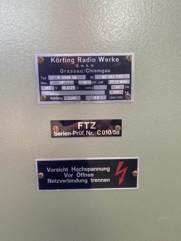 Hochfrequenz Schweißpresse mit HF Generator