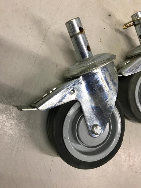4 Stück Lenkrollen, Stammschwimmer Lenkrolle mit Bolzen Montage