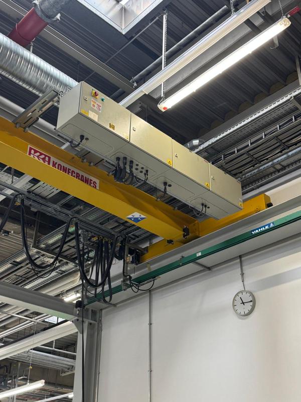 Einträger-Brückenkran mit Hubwerk, Kranbrücke 5 Tonnen, Spurweite 4650 mm