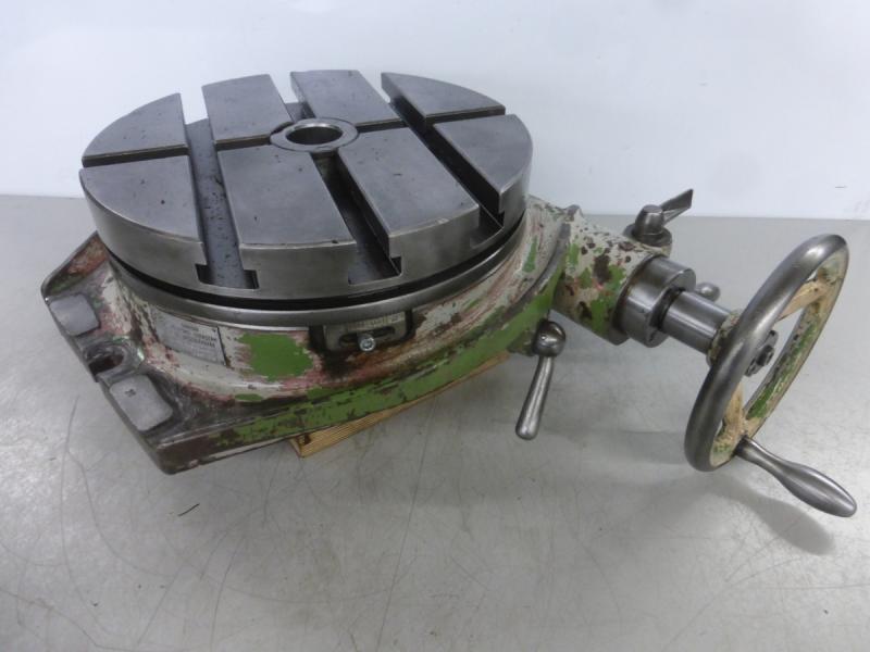 Rundteiltisch mit Kurbel und Skala am Rundtisch zum direkten Teilen