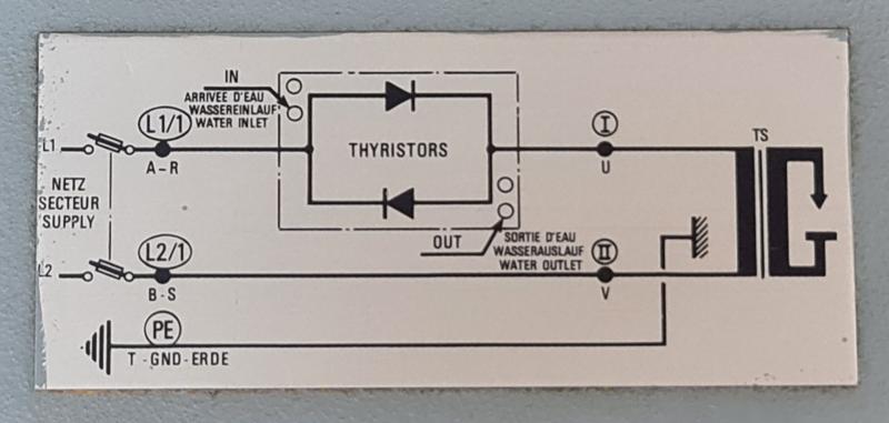 Schweißsteuerung mit Thyristor- Leistungsteil für Punktschweißmaschinen DALEX, ARO, OERLIKON etc.