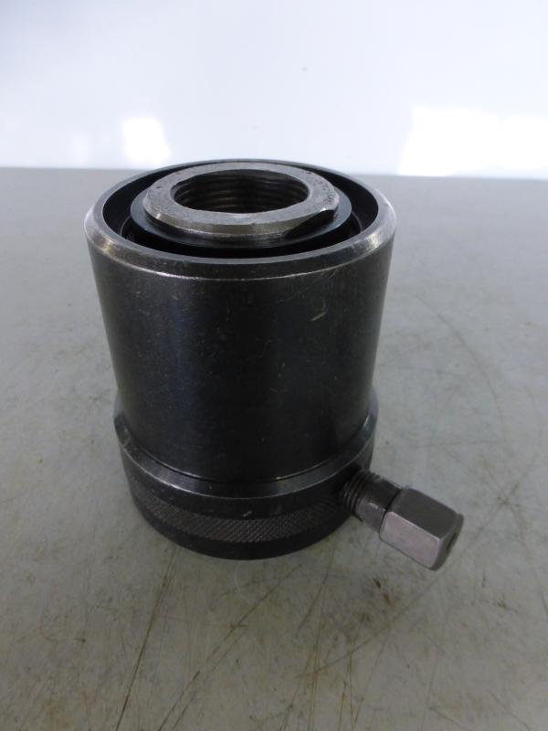 Einfachwirkender Hohlkolbenzylinder mit Federrückzug, Hydraulikstempel, Hydraulikzylinder, Lukaszylinder, Maschinenheber