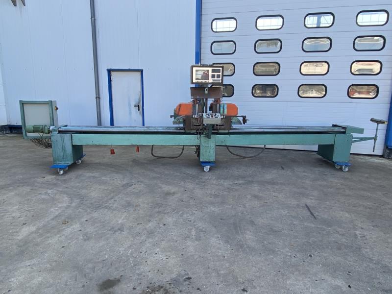 NC Doppelgehrungssäge mit 2 Sägeaggregaten für ALU, Buntmetalle und Kunsstoffe - DEFEKT