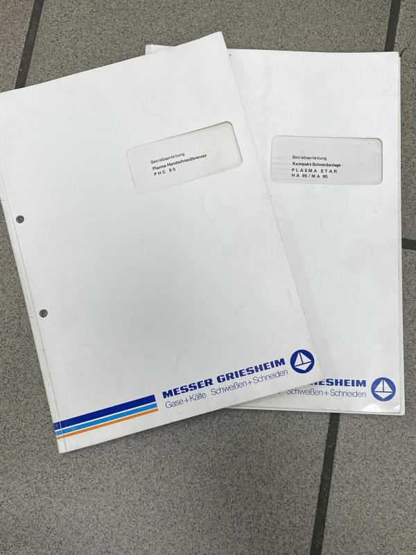 Betriebsanleitung für Plasma Schneidgerät, Plasmaschneidmaschine, Bedienungsanleitung 