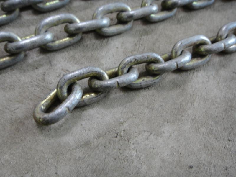 Lastkette für Kran, Anschlagkette, Gliederkette für Kettenzug DEMAG, Galvanisch verzinkte Rundstahlkette