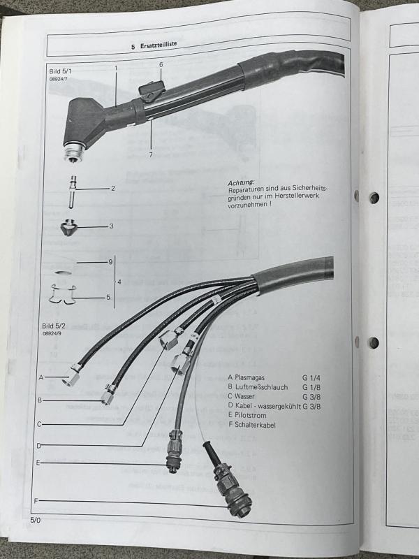 Betriebsanleitung für Plasma Schneidgerät, Plasmaschneidmaschine, Bedienungsanleitung 