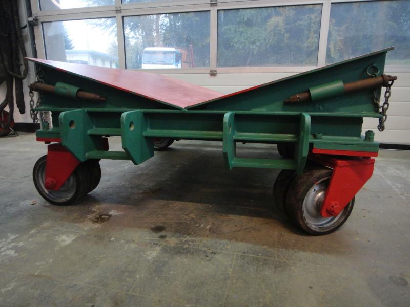 Schwerlast-Coilwagen, Transportwagen für den einfachen Transport mit einem Gabelstapler Schwerlast-Coilwagen, Transportwagen für den einfachen Transport mit einem Gabelstapler