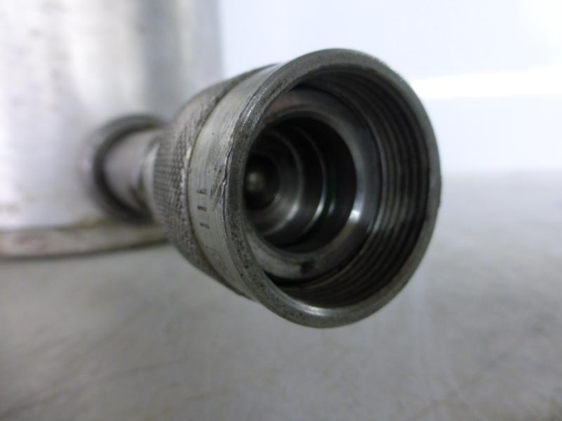 Einfachwirkender Leichtmetallzylinder mit Federrückzug, Hydraulikstempel, Hydraulikzylinder, Lukaszylinder, Maschinenheber Hohlzylinder