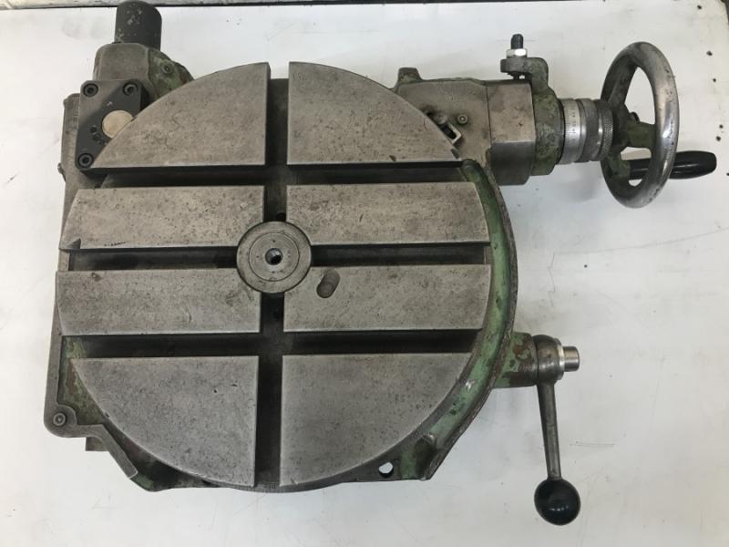 Rundtisch, Rundteiltisch mit Kurbel und Skala zum direkten und indirekten Teilen