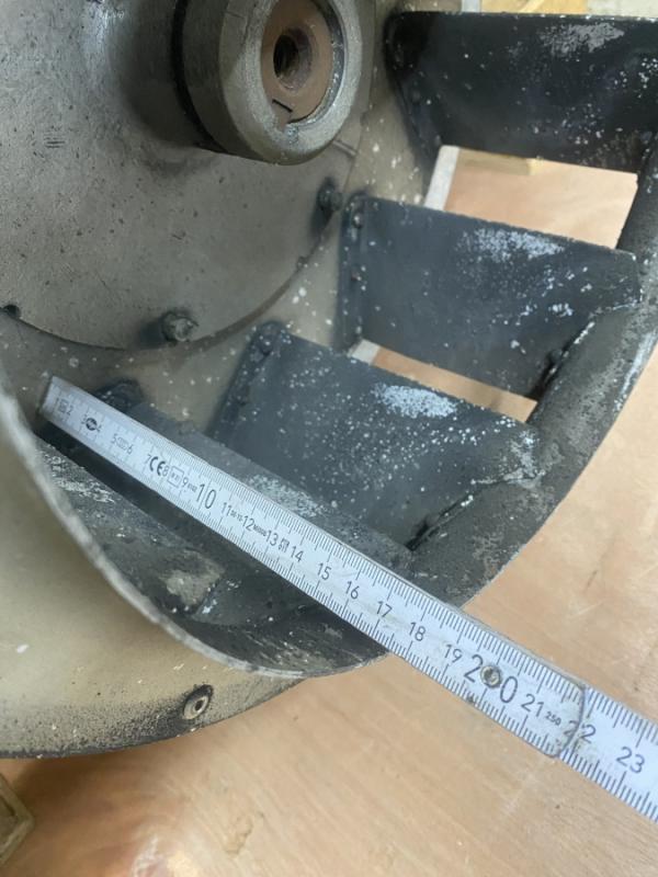 Radialventilator, Lüfter, Dahlander Elektromotor, Drehstrommotor mit 2 Drehzahlen 1,6 kW + 6 kW