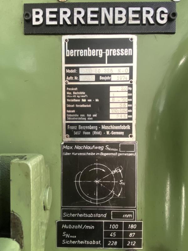 Einständer - Exzenterpresse