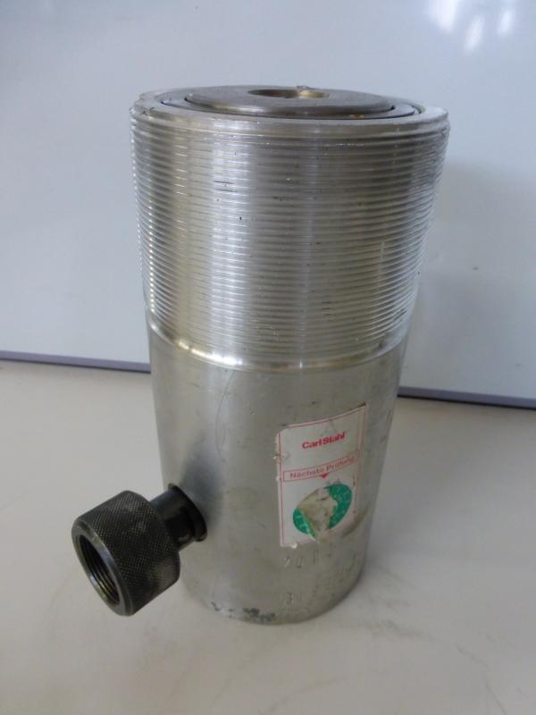 Einfachwirkender Leichtmetallzylinder mit Federrückzug, Hydraulikstempel, Hydraulikzylinder, Lukaszylinder
