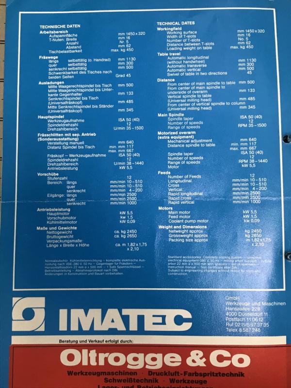 Bedienungsanleitung, und Schaltplan für Fräsmaschine - in Deutsch und in Englisch