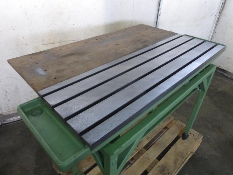 Aufspannplatte, Maschinentisch mit Metallunterbau Aufspanntisch Aufspannplatte, Maschinentisch mit Metallunterbau Aufspanntisch