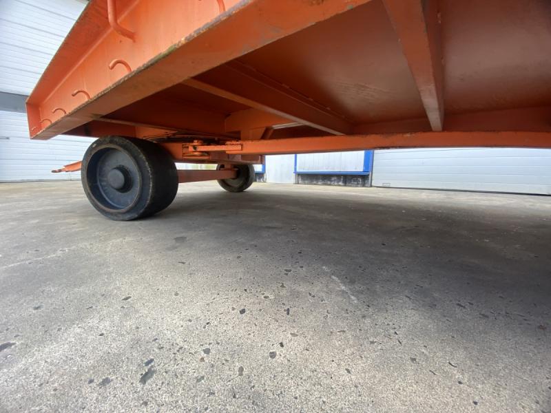 Plattform-Transportwagen, Schwerlastanhänger, Industrieanhänger mit 2-Achs Drehschemellenkung