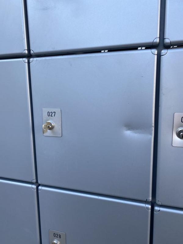 Schließfachschrank, Fächerschrank mit 20 Einzelschließfächern