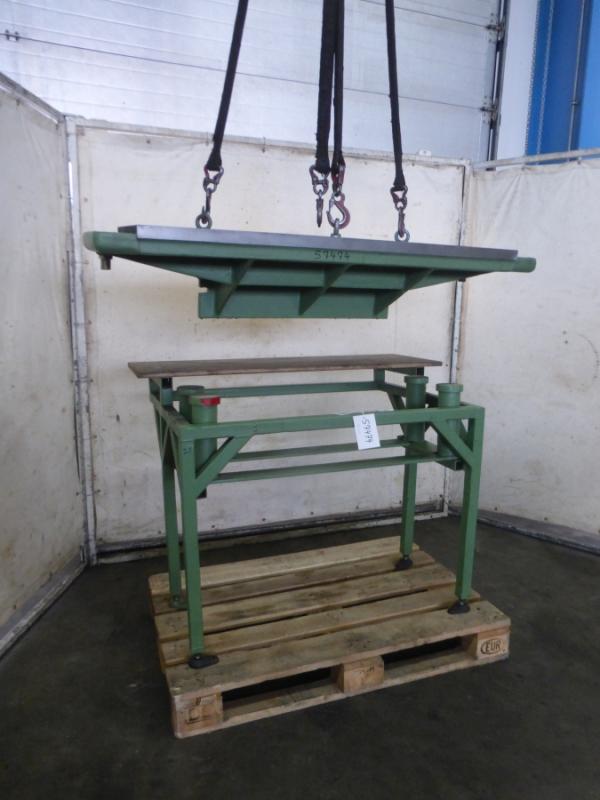 Aufspannplatte, Maschinentisch mit Metallunterbau, Aufspanntisch, Montagetisch