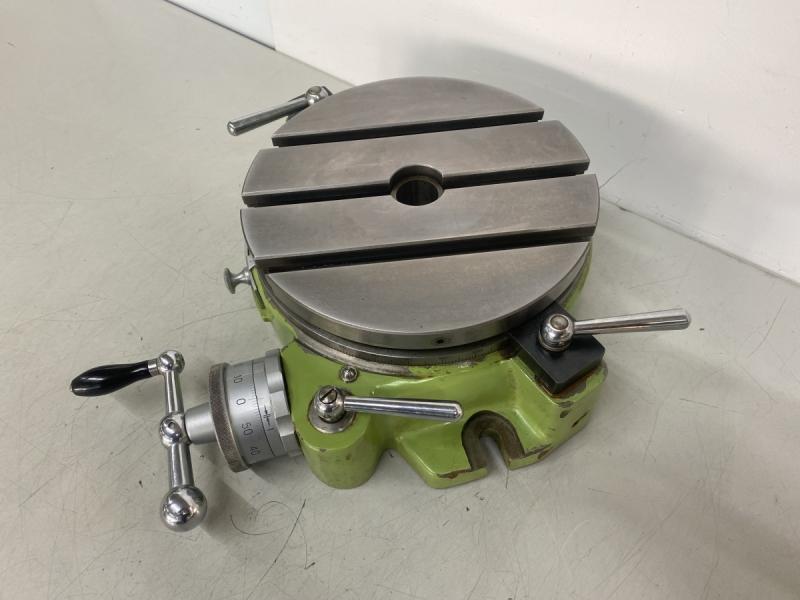 Rundtisch, Rundteiltisch mit Kurbel und Skala zum direkten und indirekten Teilen