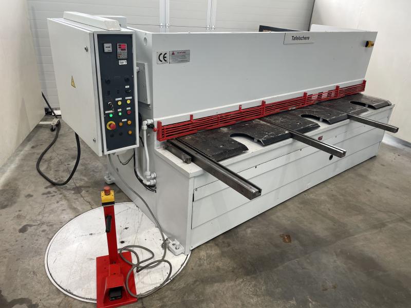 Hydr. Tafelschere, Schwingschnitt-Tafelblechschere